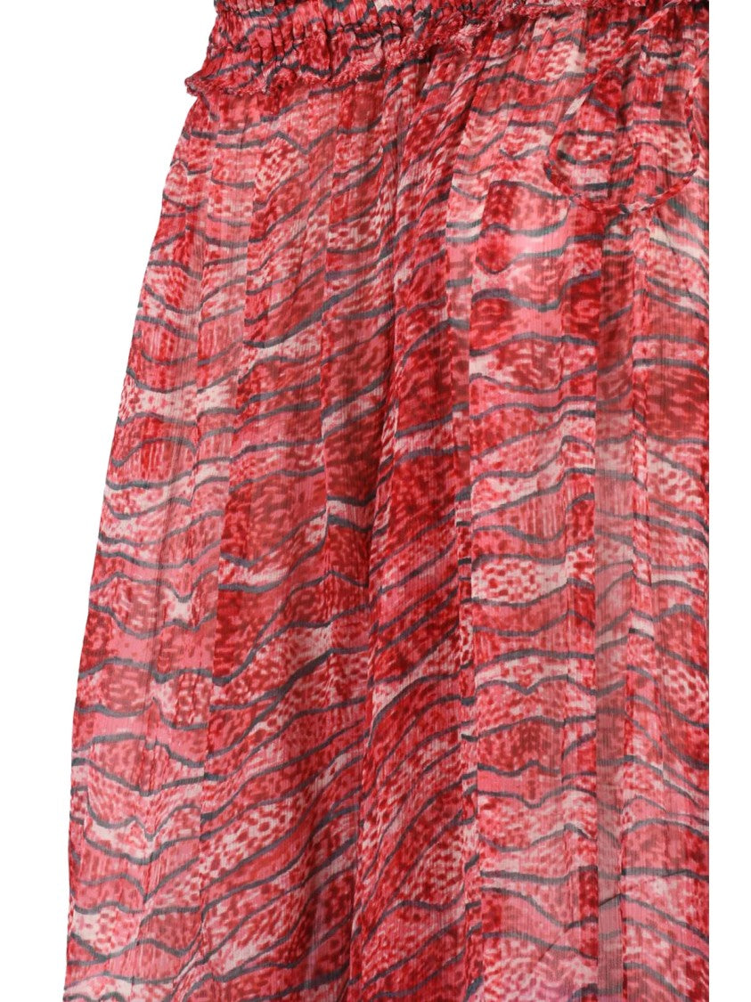 Isabel Marant Étoile Voile Blouse - Red/Beige
