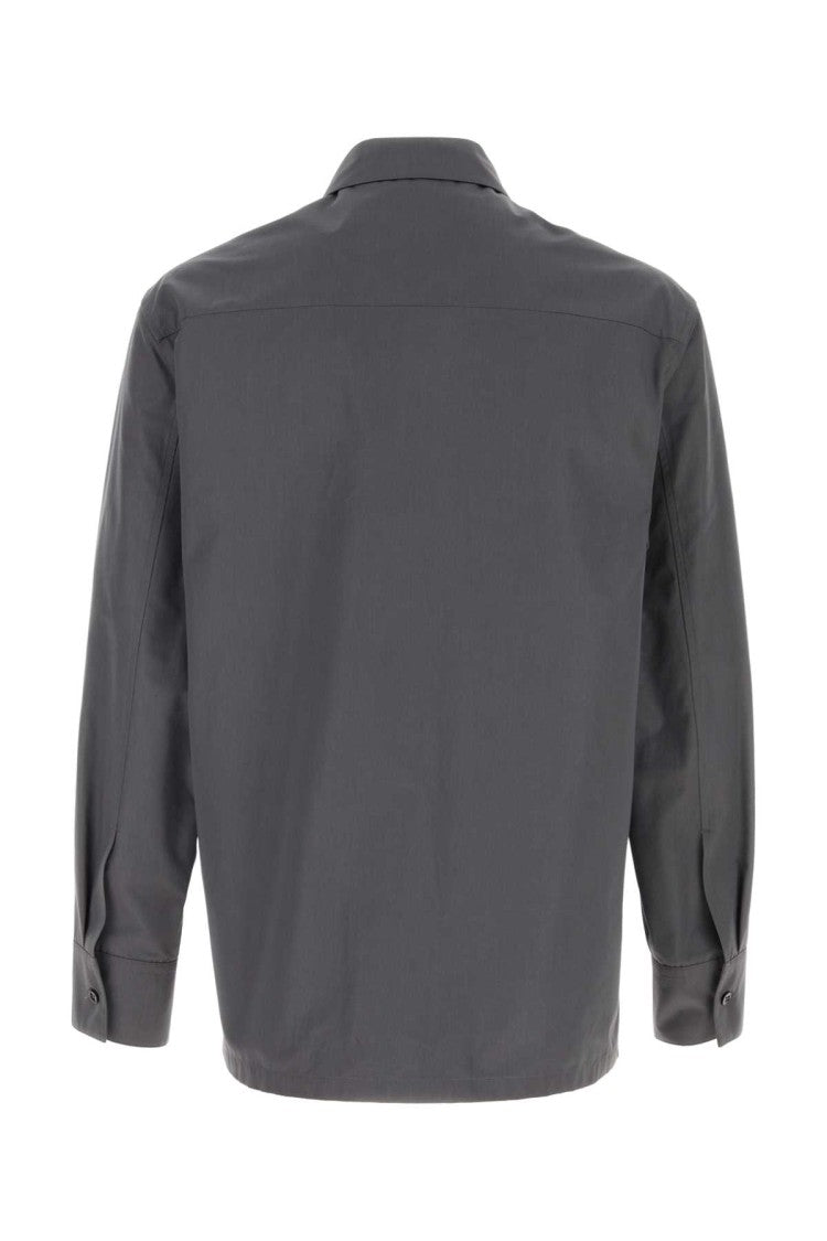 Jil Sander Dark Grey Poplin Shirt