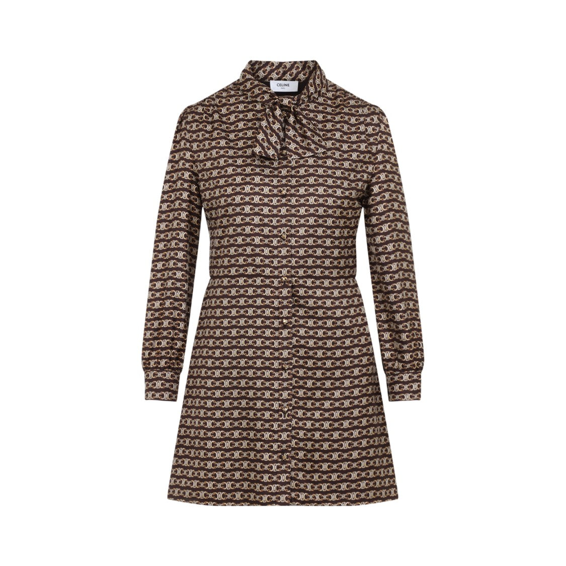 Celine Mini Robe Lavalliere With Signature Print