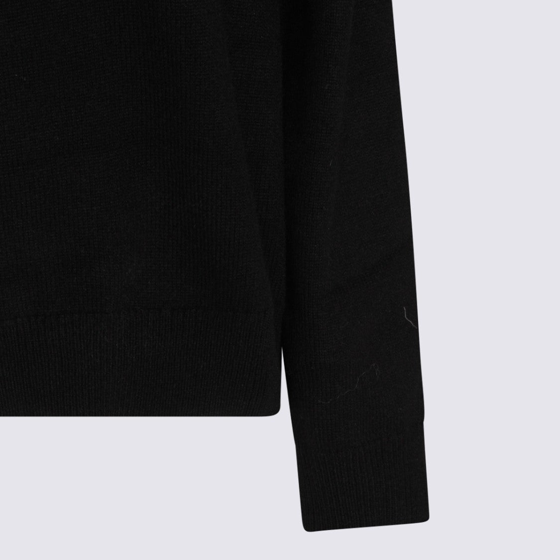 Anine Bing Fine-Knit Crew Neck Sweater With Ribbed Details