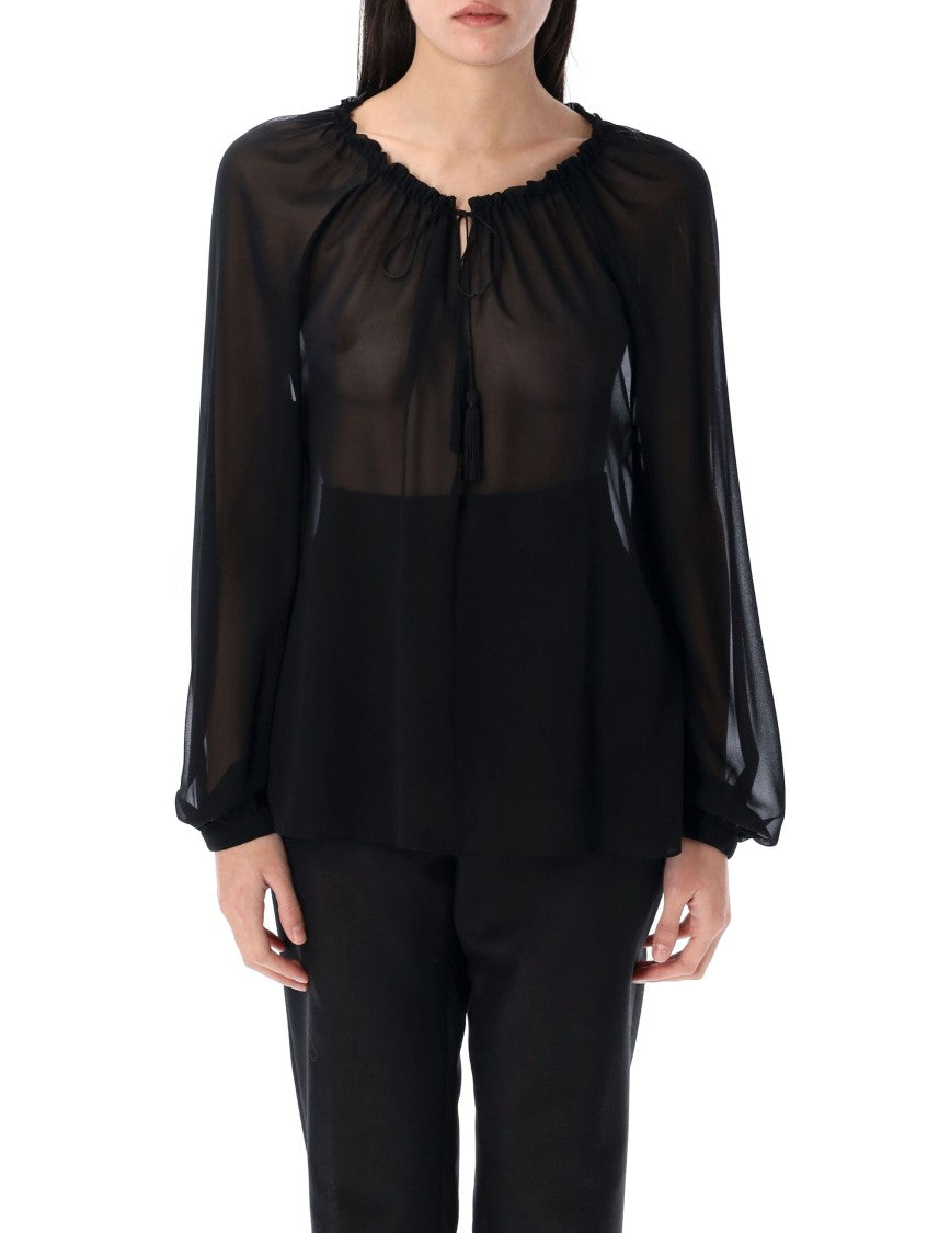 Tom Ford Silk Blouse With Drawstring