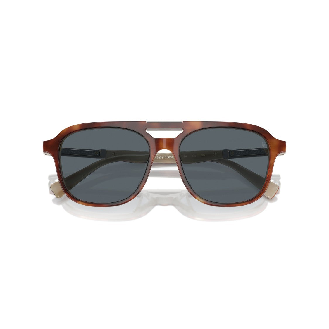 Brunello Cucinelli 0Bc4001s Tortoiseshell Acetate Sunglasses With Distinctive Cut-Out Bridge