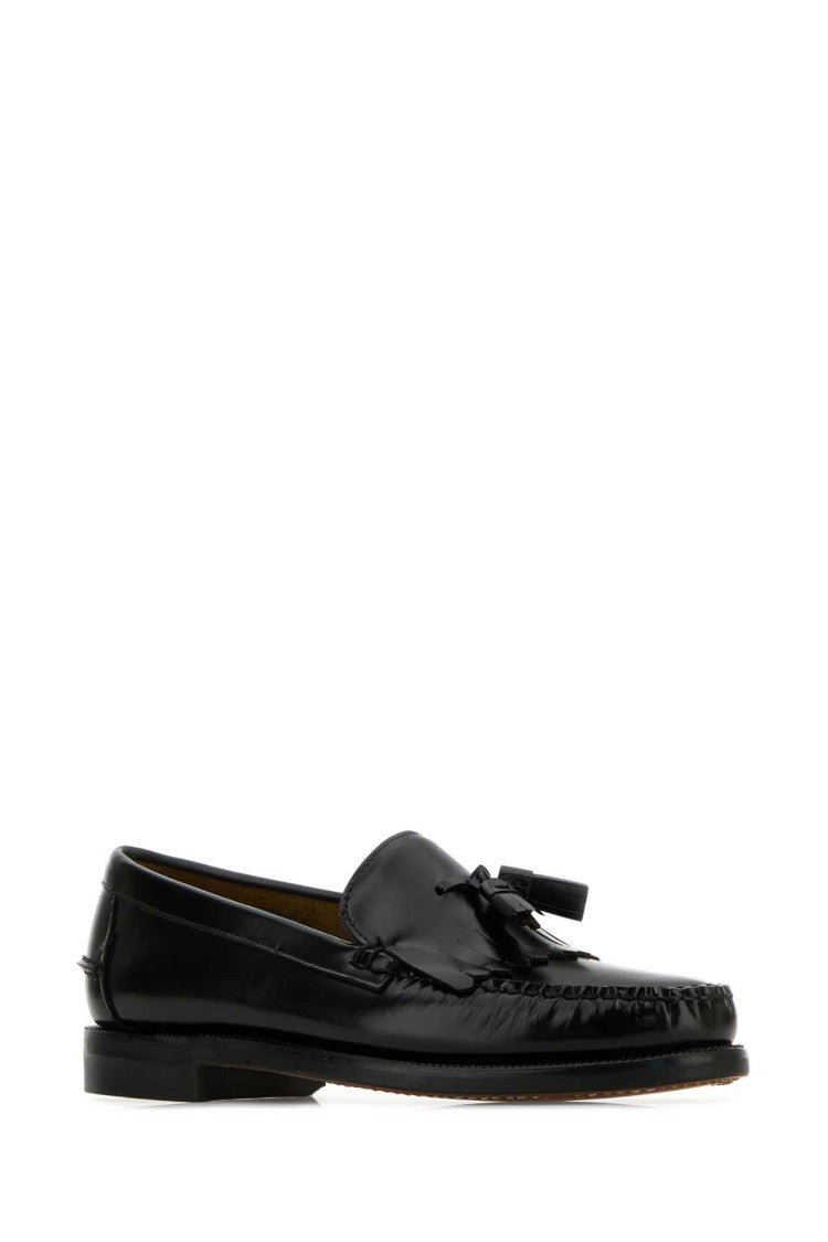 Sebago Black Leather Paul Loafers