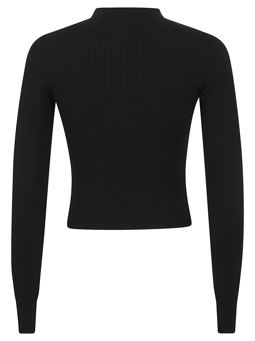 Diesel Ribbed Knit Sweater With Cut-Out Detail