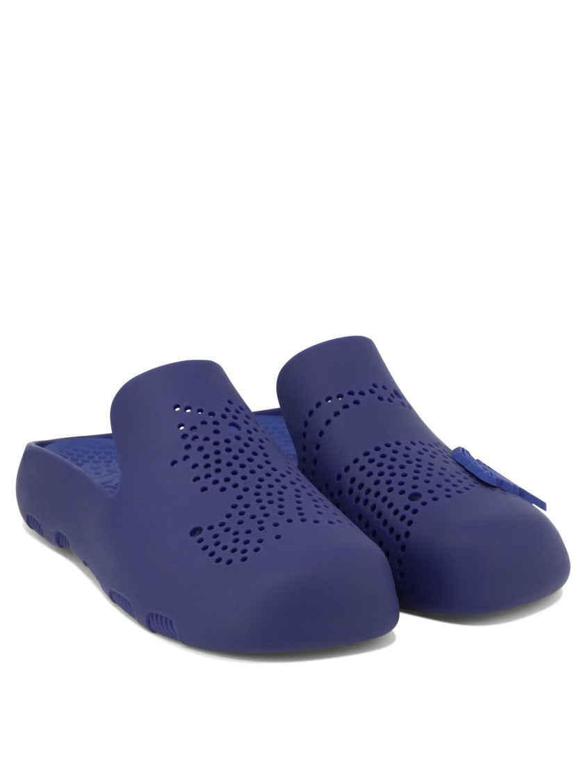 Burberry Perforated Slip-On Loafers