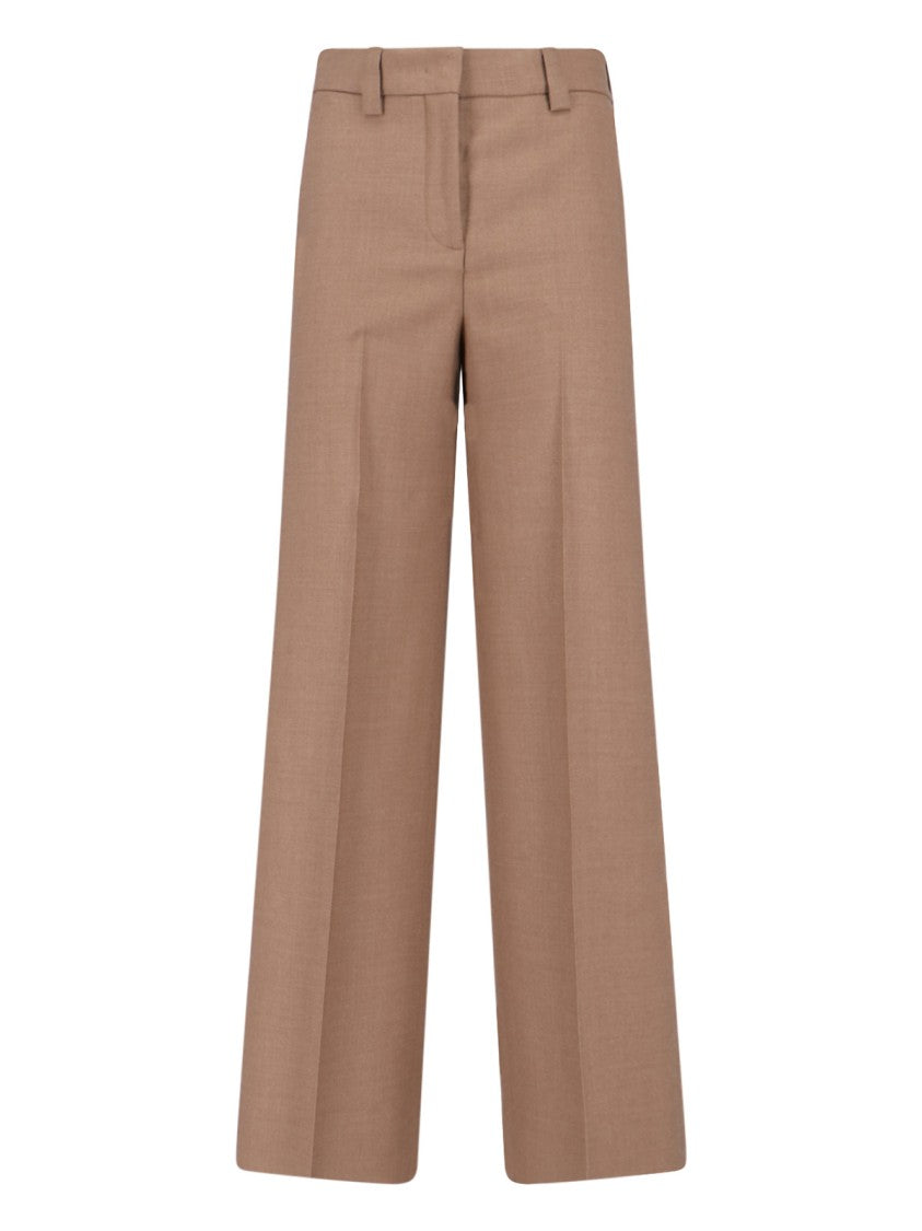 Incotex Medium-Rise Wide-Leg Trousers With Tailored Fit