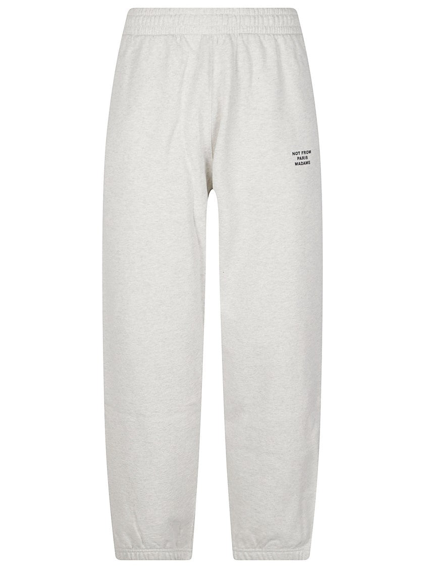 Drôle De Monsieur Slogan Relaxed Fit Cotton Sweatpants