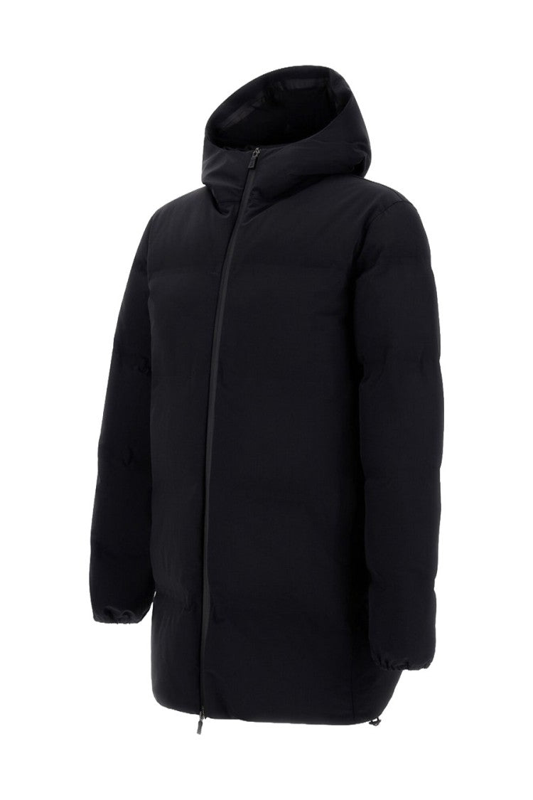 Herno Black Hooded Polyamide-Blend Jacket