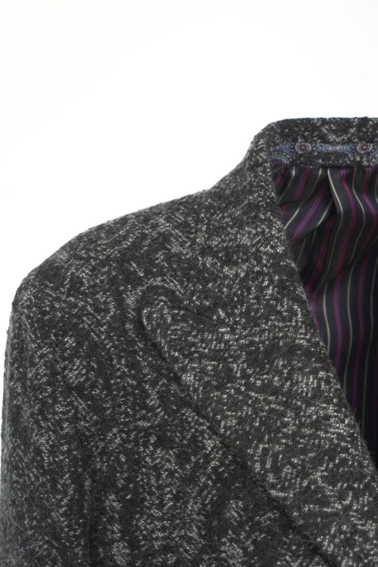 Etro Wool Blend Jacquard Coat