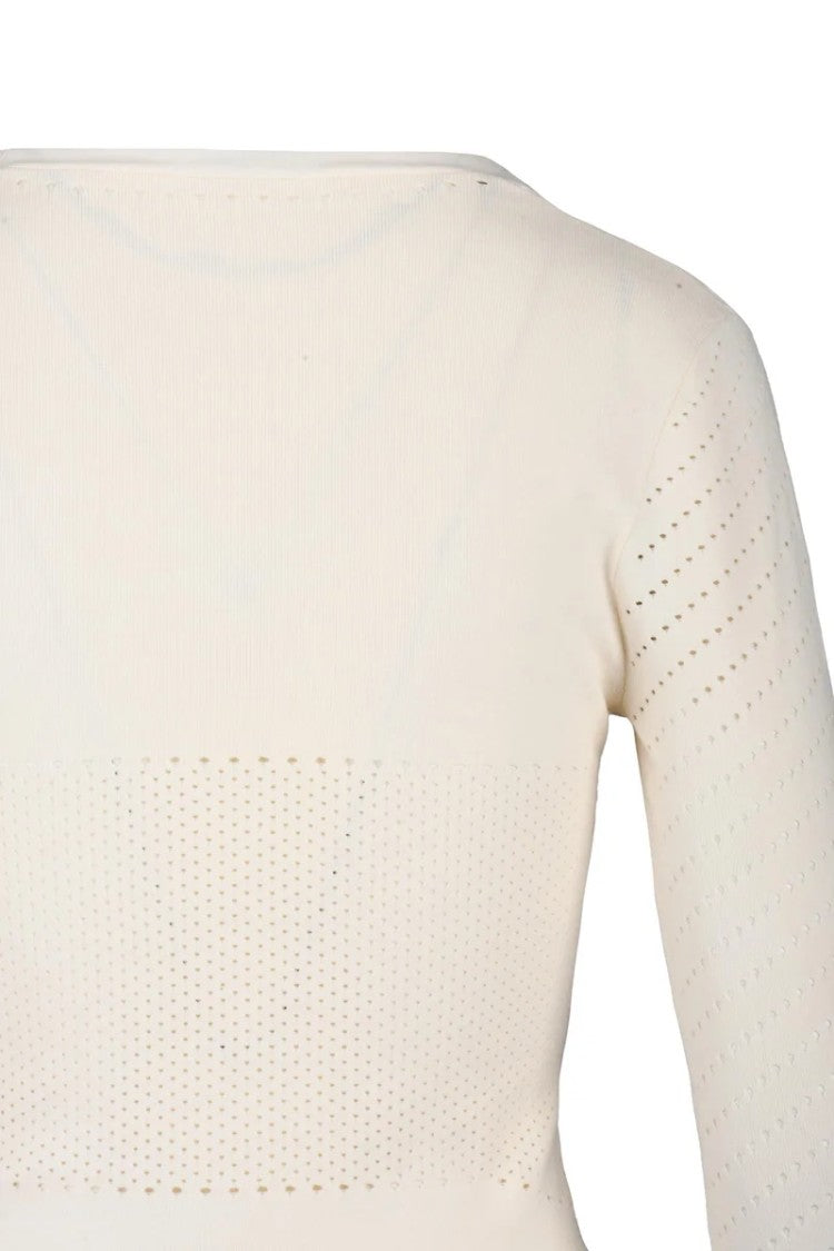 Max Mara Nadar Perforated Top - White