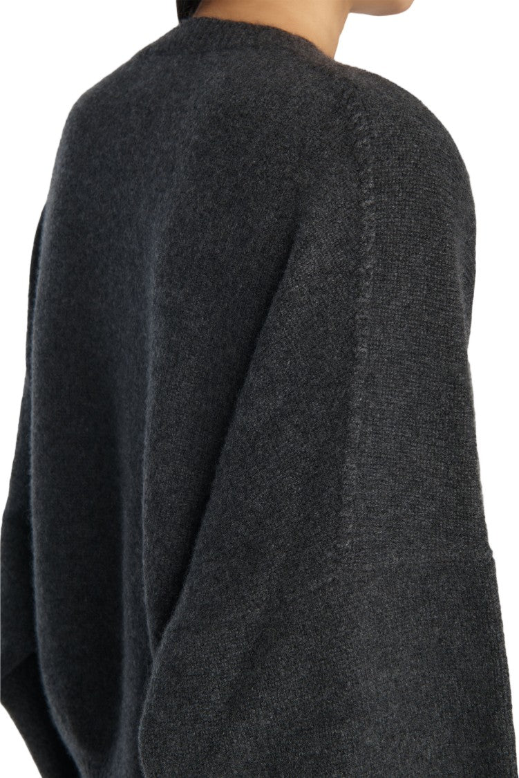 Khaite Smoke Grey Margaux Cashmere Sweater