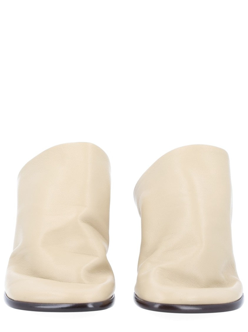 Lemaire Glove Lamb Leather Block Mules