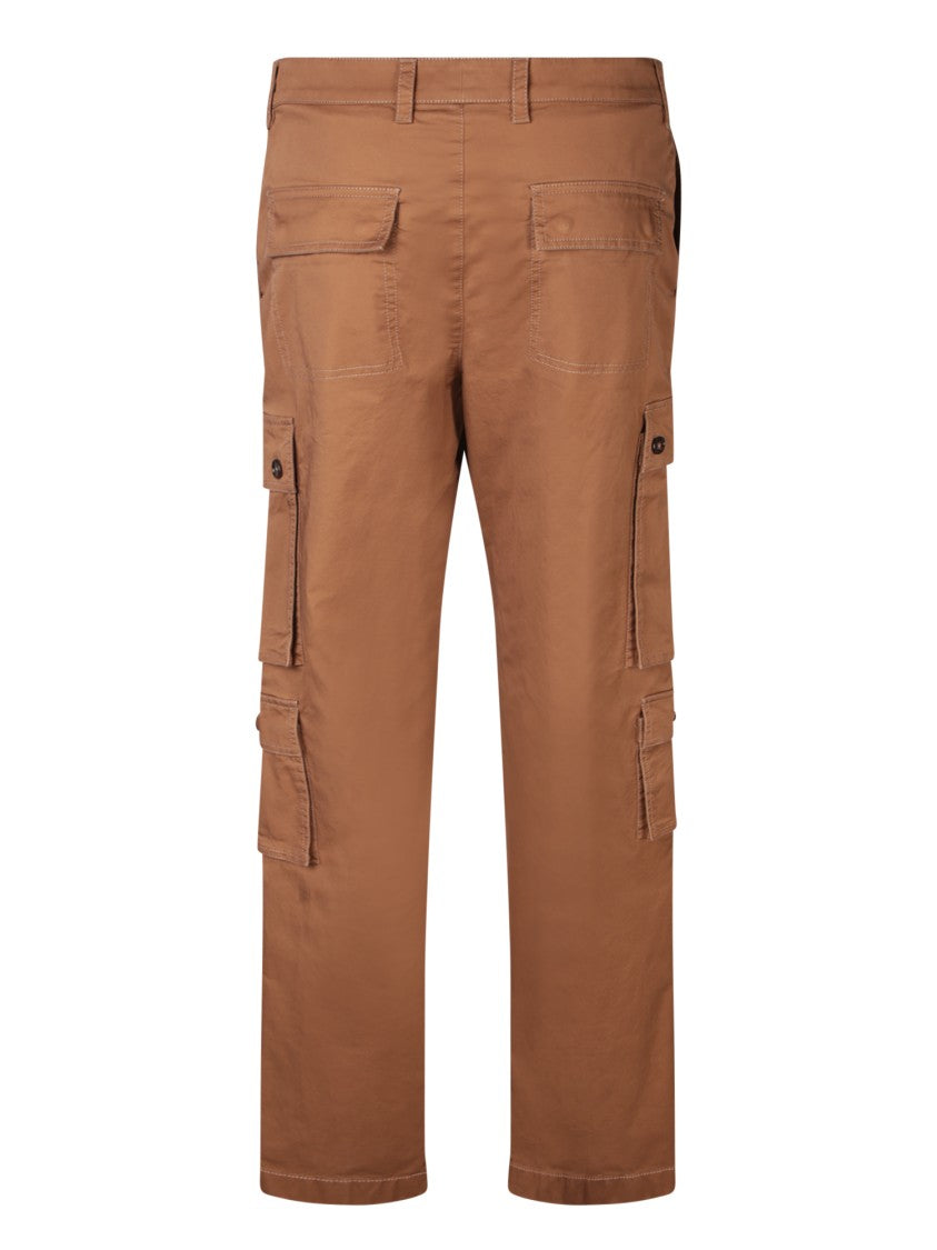Dolce & Gabbana Straight-Leg Beige Trousers With Flap Pockets
