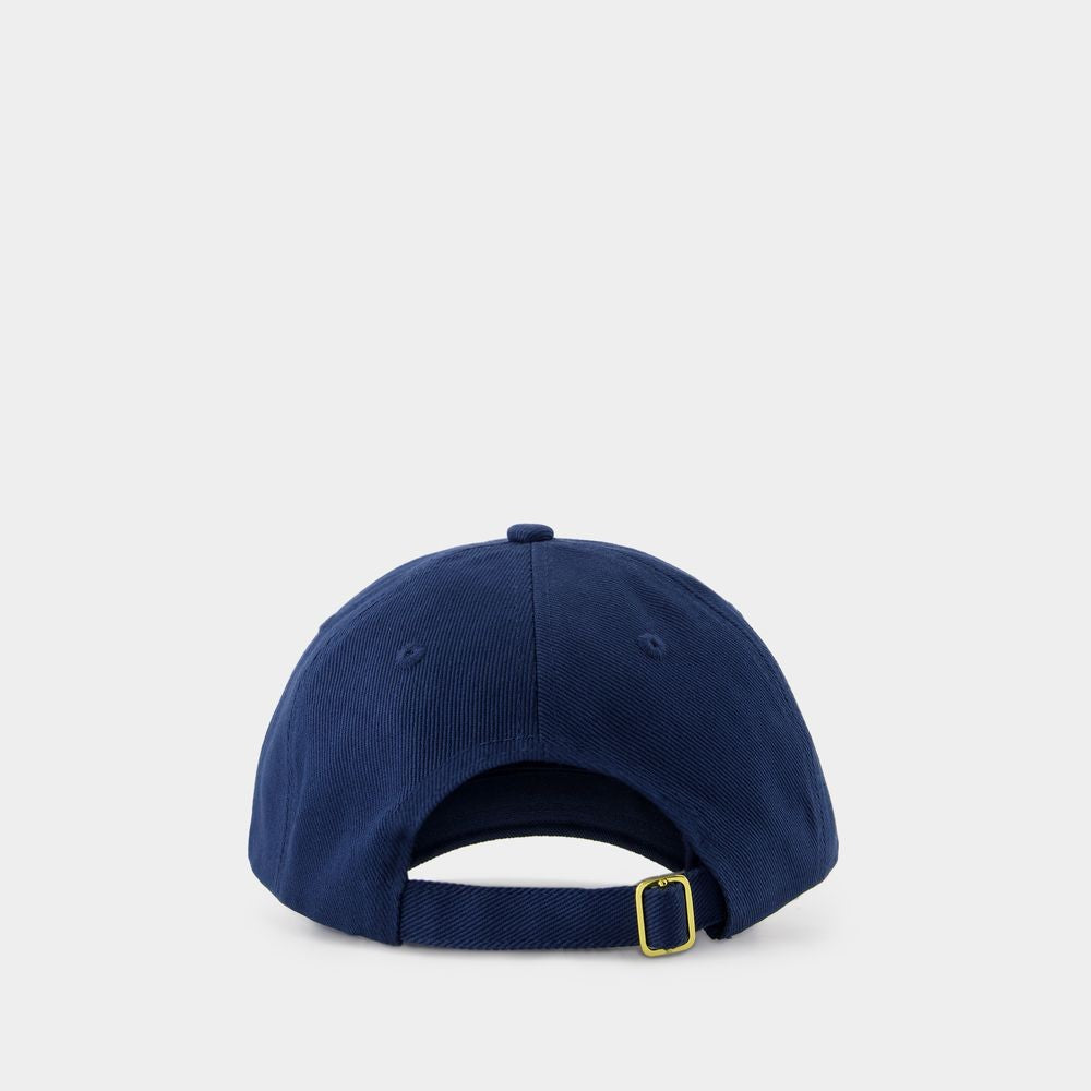 Casablanca Greek Temple Rubber Cap - Cotton - Blue