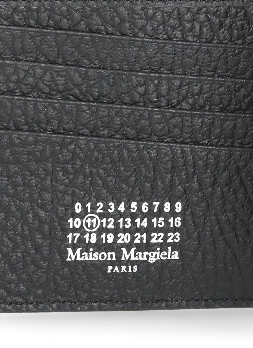 Maison Margiela Black Embossed Leather Wallet