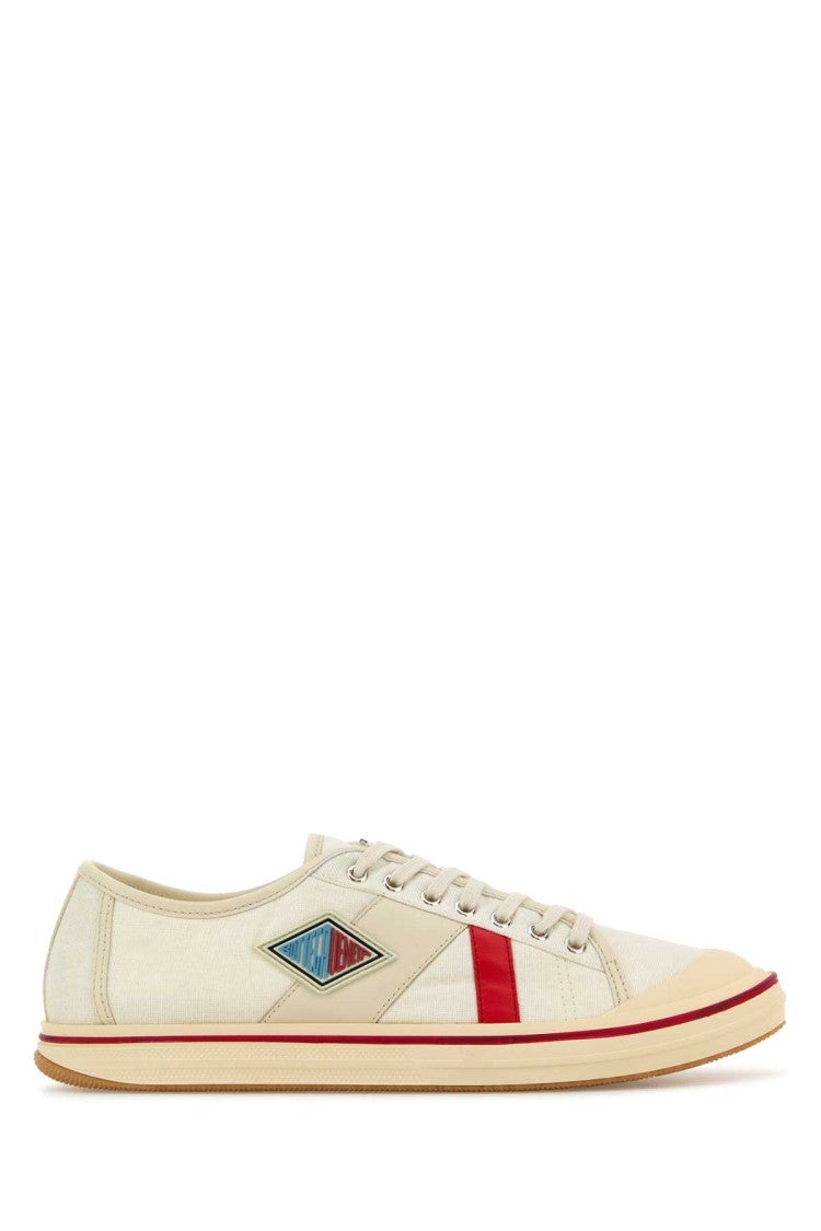 Bottega Veneta Ivory Canvas Eliot Sneakers