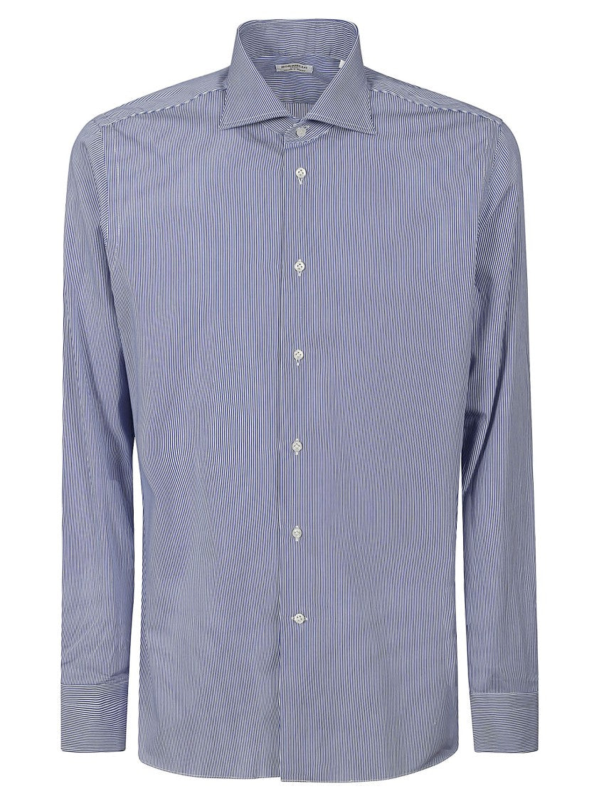 Borriello Tailored Striped Shirt With Spaccanapoli Collar