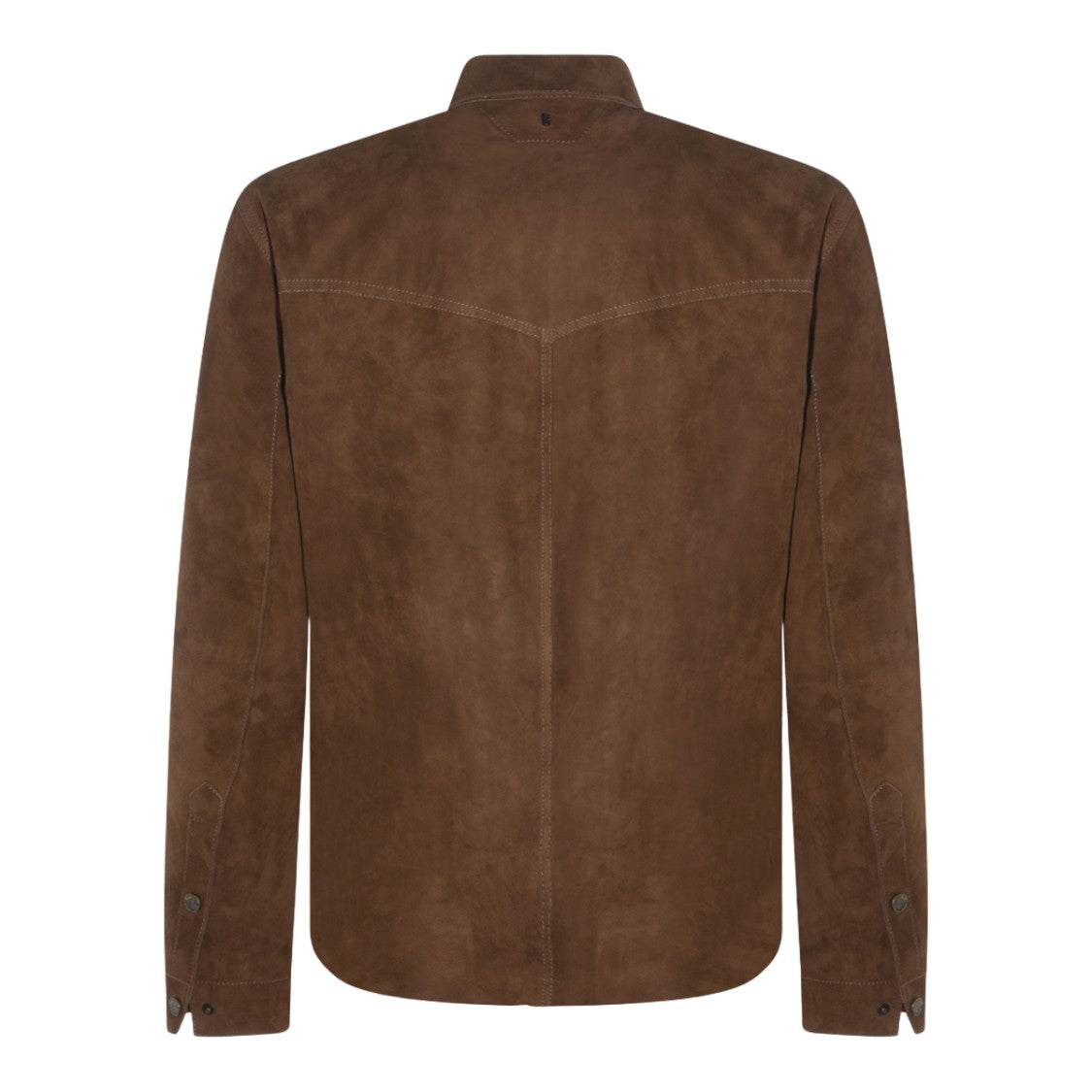 Salvatore Santoro Brown Suede Jacket With Classic Collar