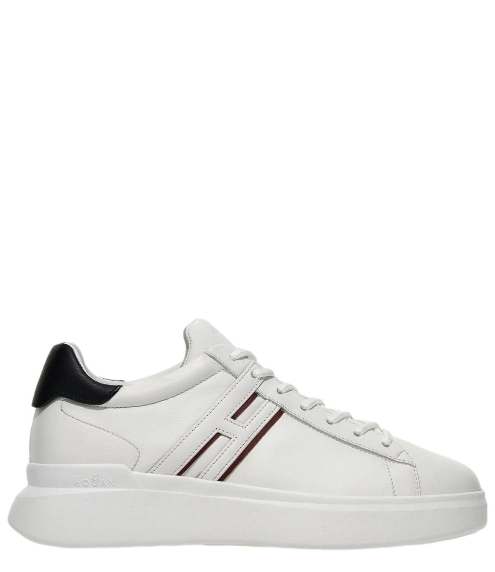 Hogan White H580 Leather Sneakers