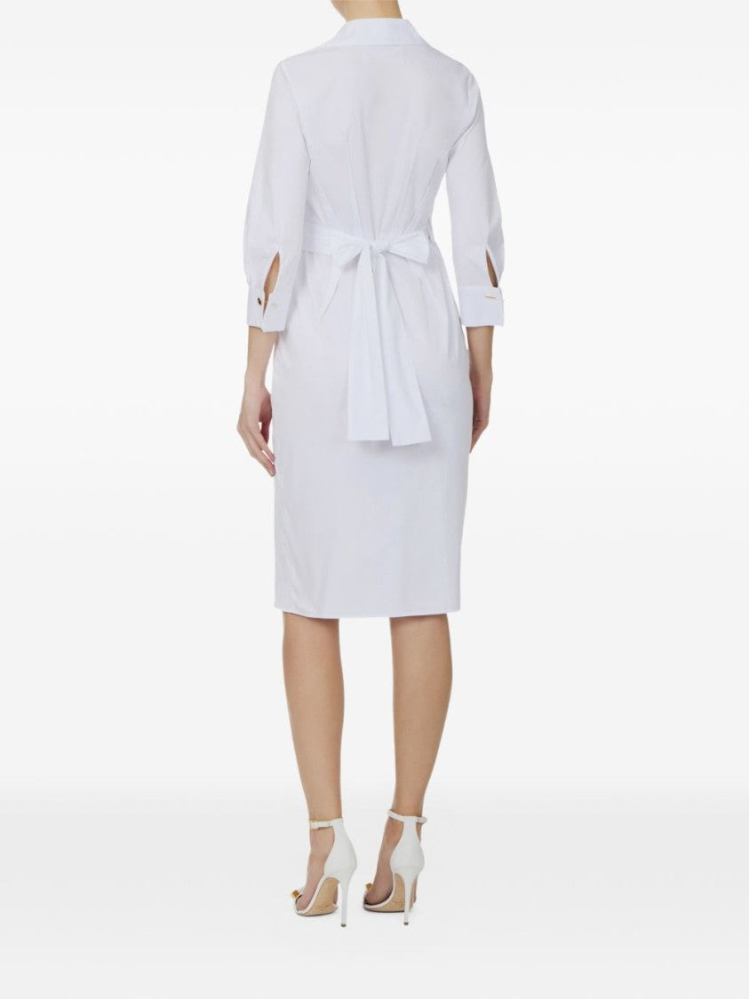 Elisabetta Franchi Tailored Wrap Dress With V-Neckline