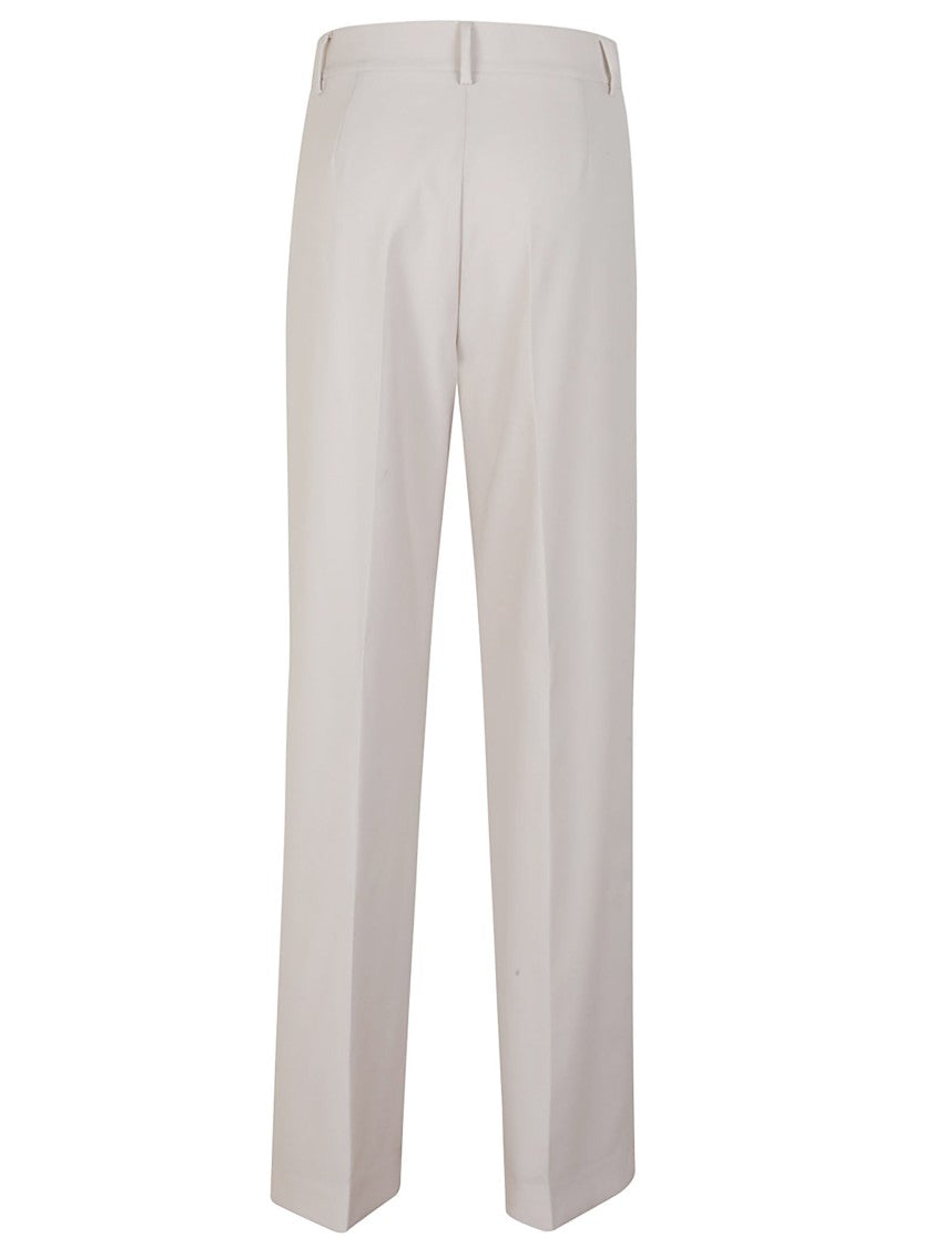 Max Mara Oatmeal Wool Trousers