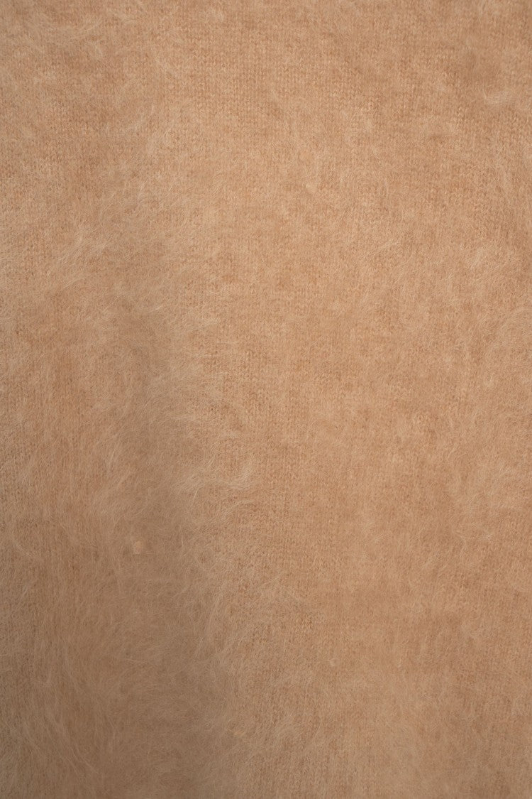 Crush Classic Round Neck Cashmere Pullover With Ribbed Details