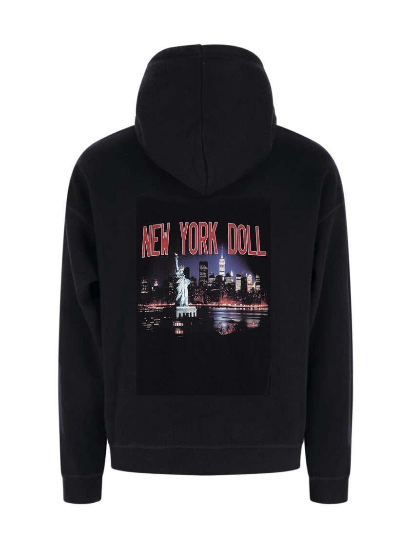 Dsquared2 Black Cotton "New York Doll" Hoodie