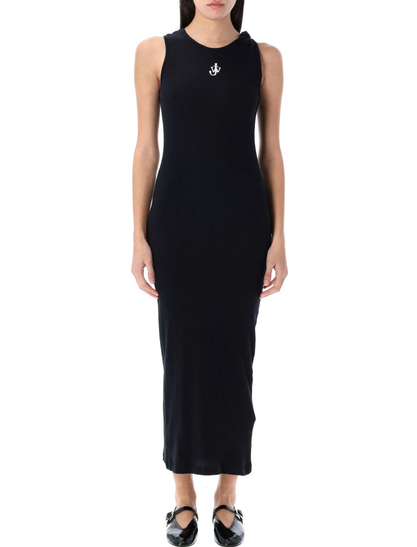 J. W. Anderson Anchor Logo Twisted Strap Long Dress