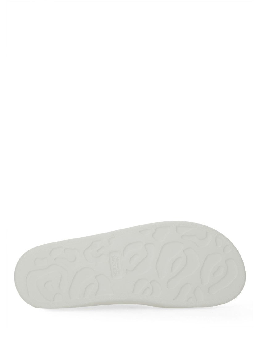 Alexander Mcqueen Matte Contoured Footbed Double Buckle Sandals