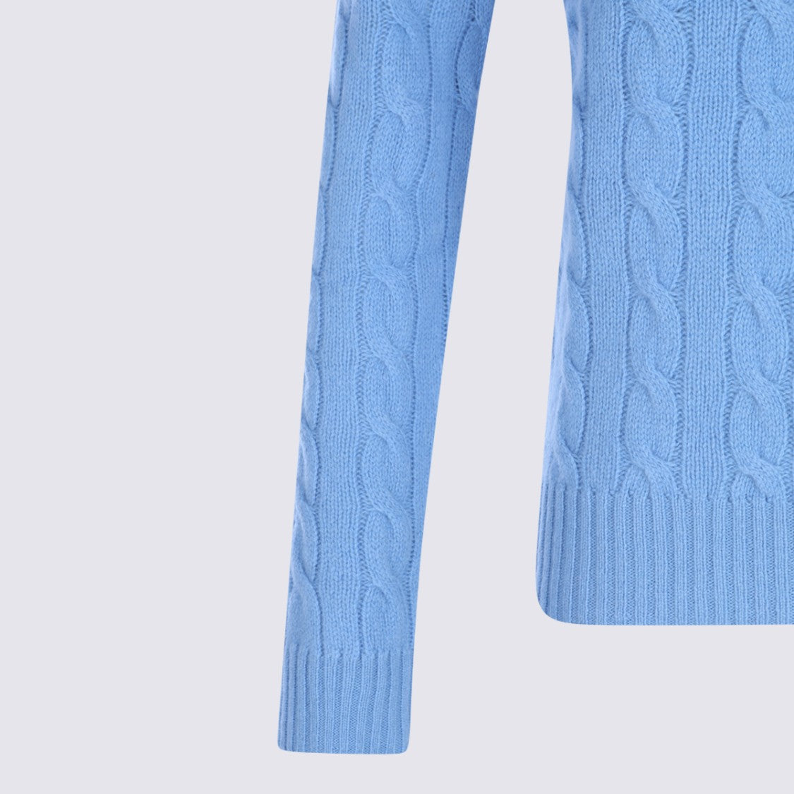 Polo Ralph Lauren Cable Knit Sweater With Crew Neckline And Ribbed Details