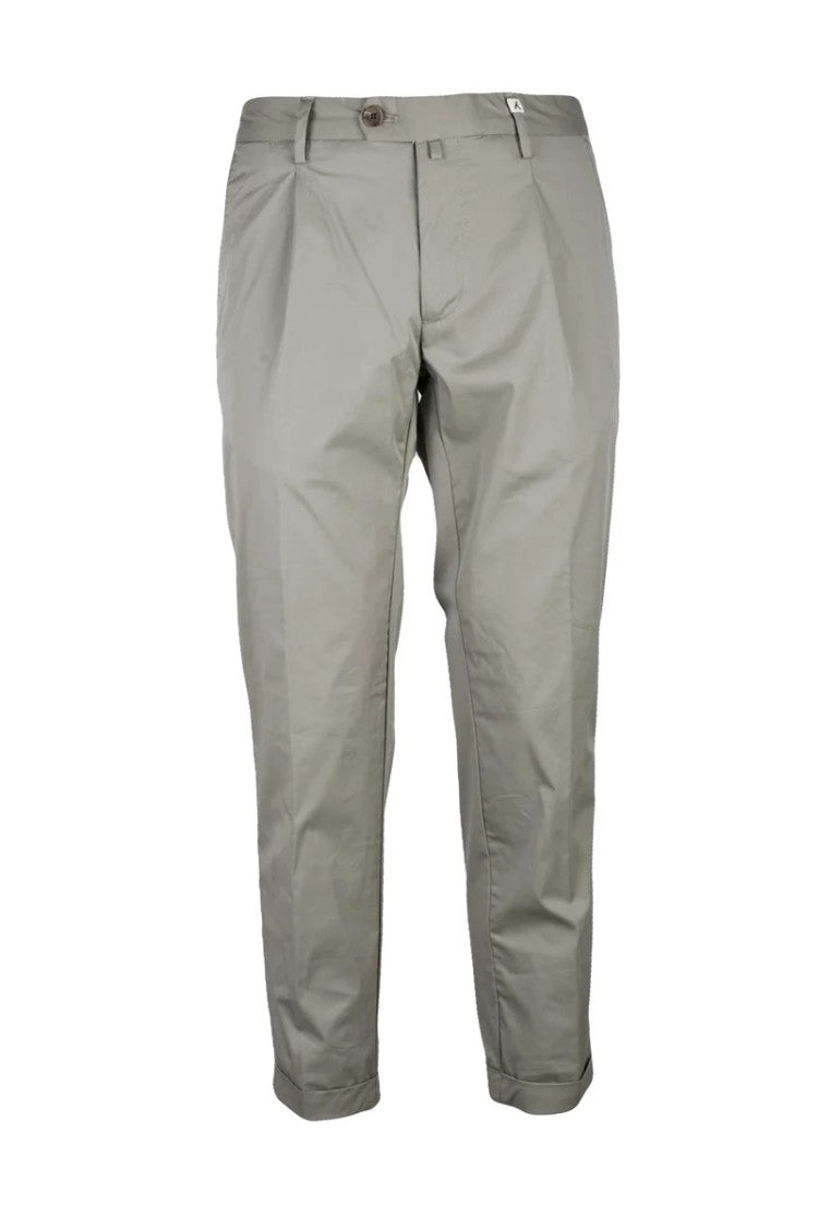 Myths Cotton Blend Pants - Sage Green