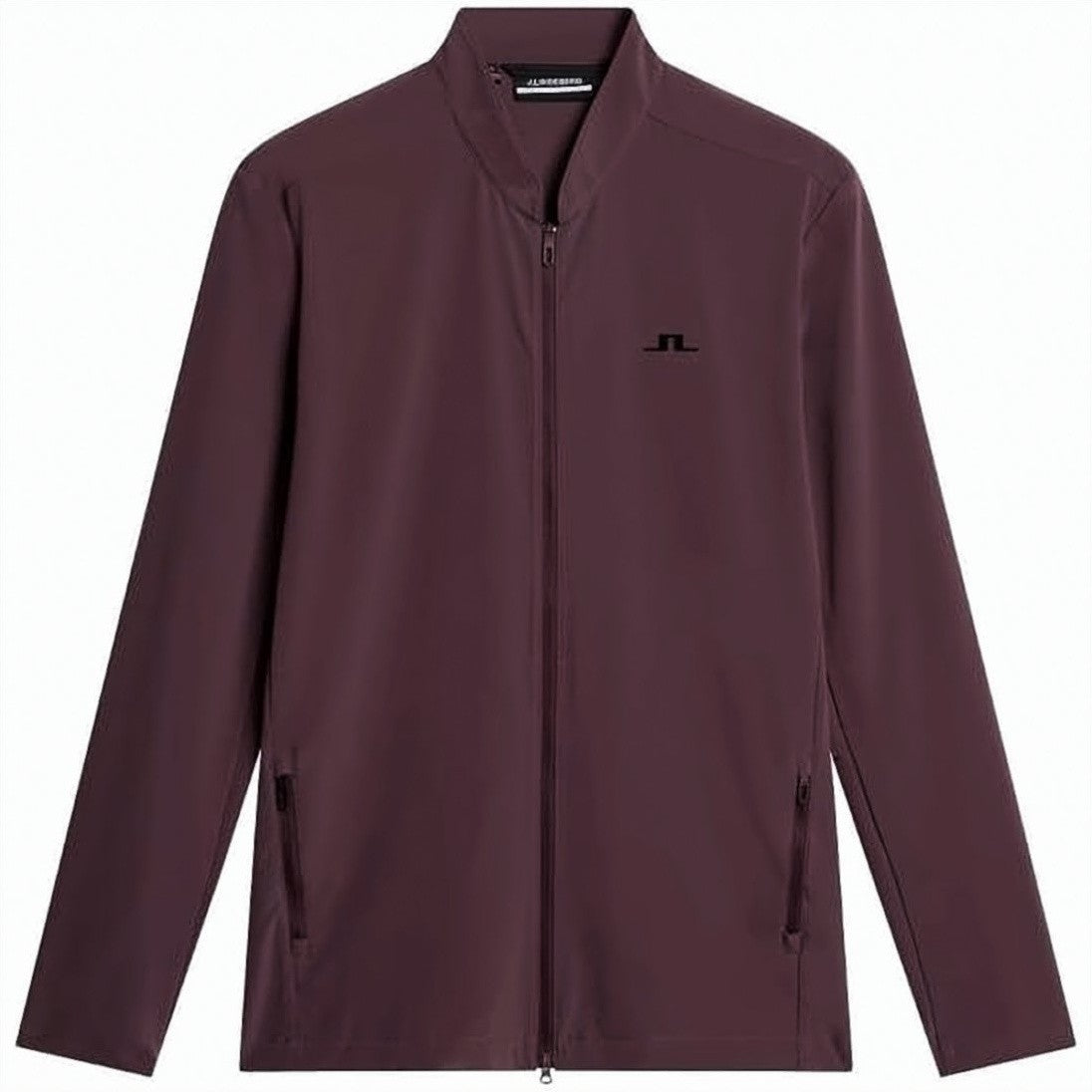 J Lindeberg Burgundy Jacket With High Collar