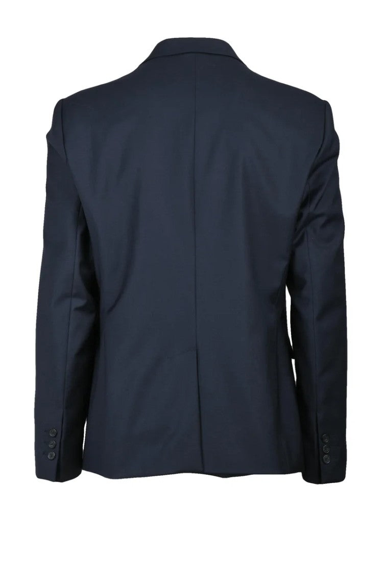 Emporio Armani Virgin Wool Jacket - Blue