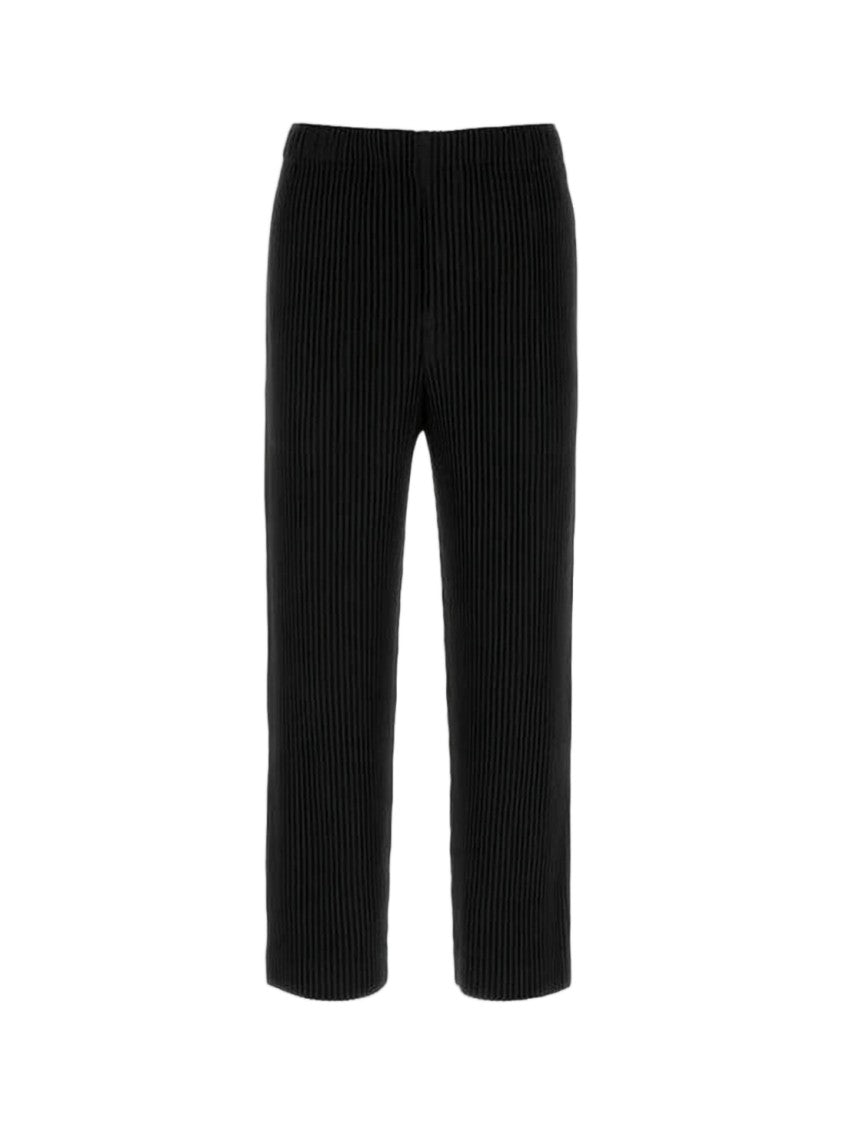 Homme Plissé Issey Miyake Pleated Texture Suit Pants With Minimalist Design