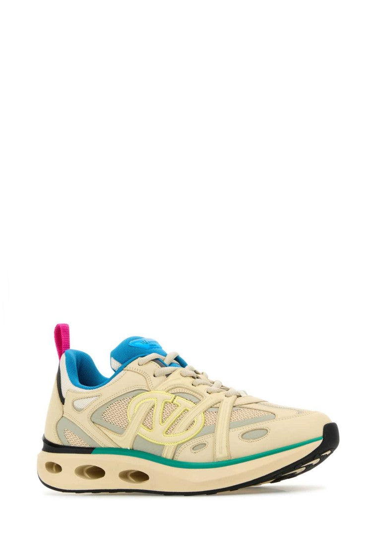 Valentino Garavani Multicolor Leather And Fabric Vlogo Easyjog Sneakers