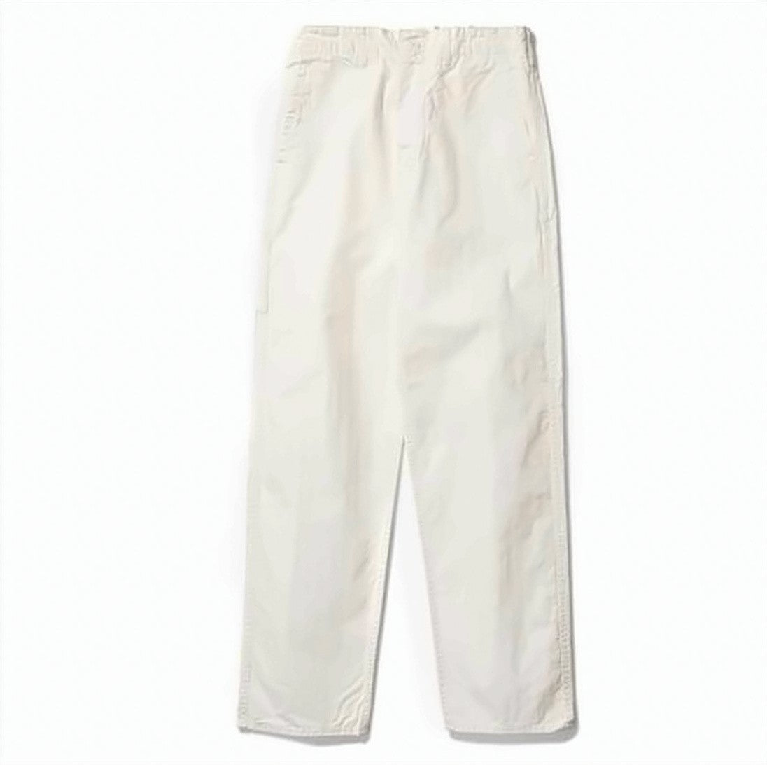 Orslow Relaxed Fit Straight Pants In Natural Cotton