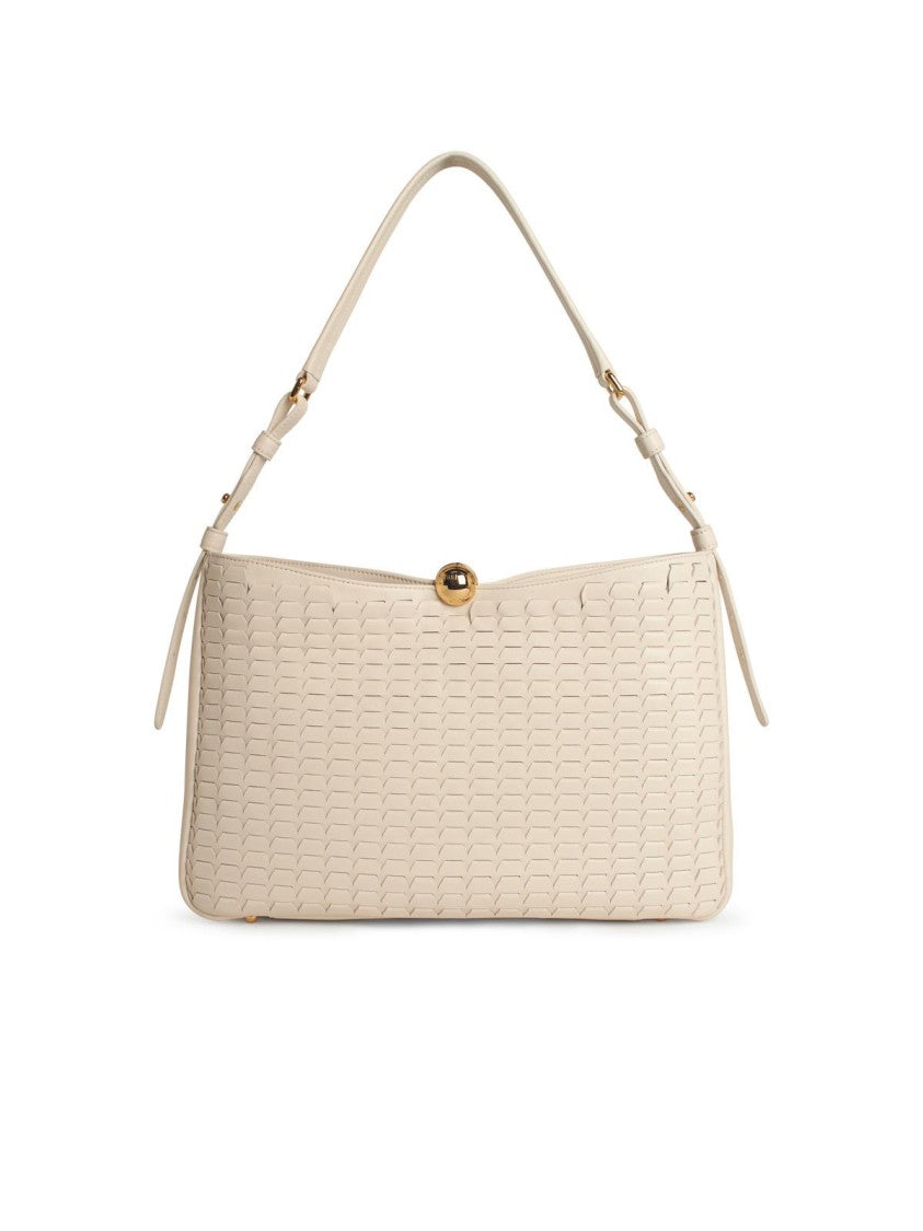 Furla Cream Leather Large 'Sfera Soft' Bag