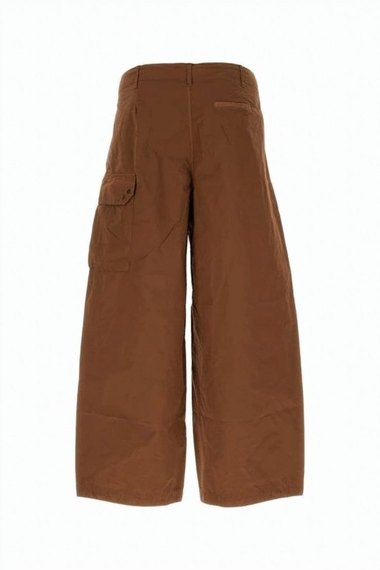 Ten C Mid-Length Straight Pants With Utility Flap Pocket