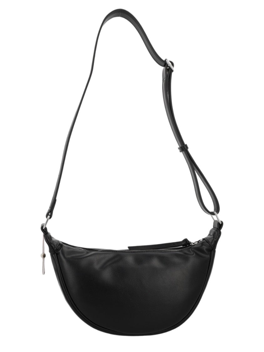 Vivienne Westwood Black Crescent-Shaped Polyester Crossbody Bag