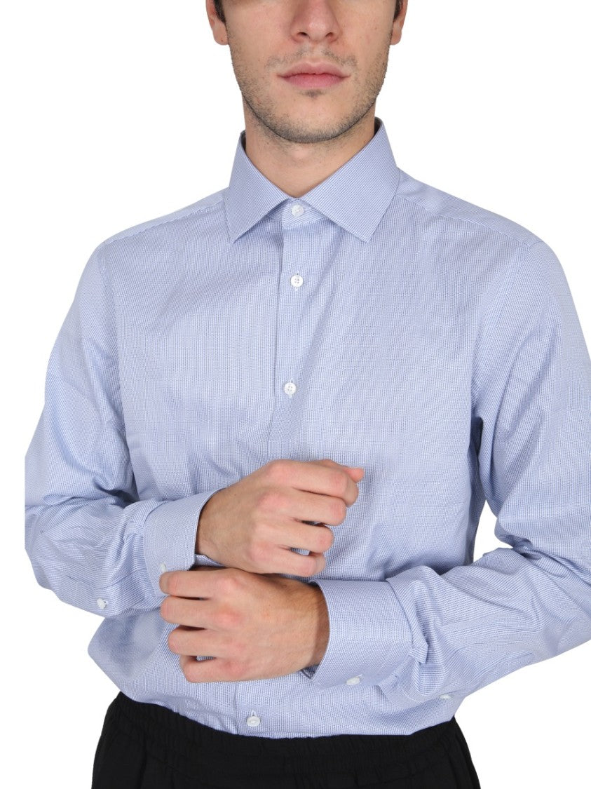 Zegna Tailored Button-Down Shirt With Classic Collar