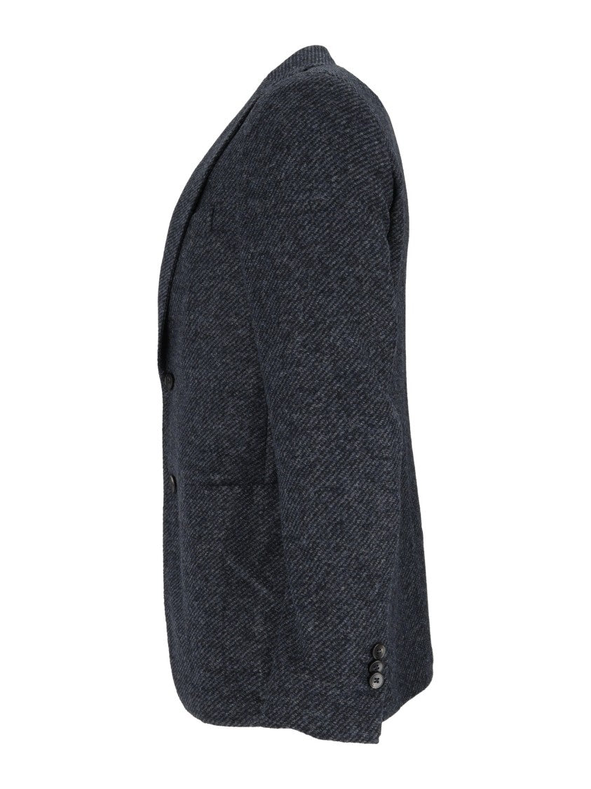 Breras Giacca Uomo Herringbone Tailored Blazer