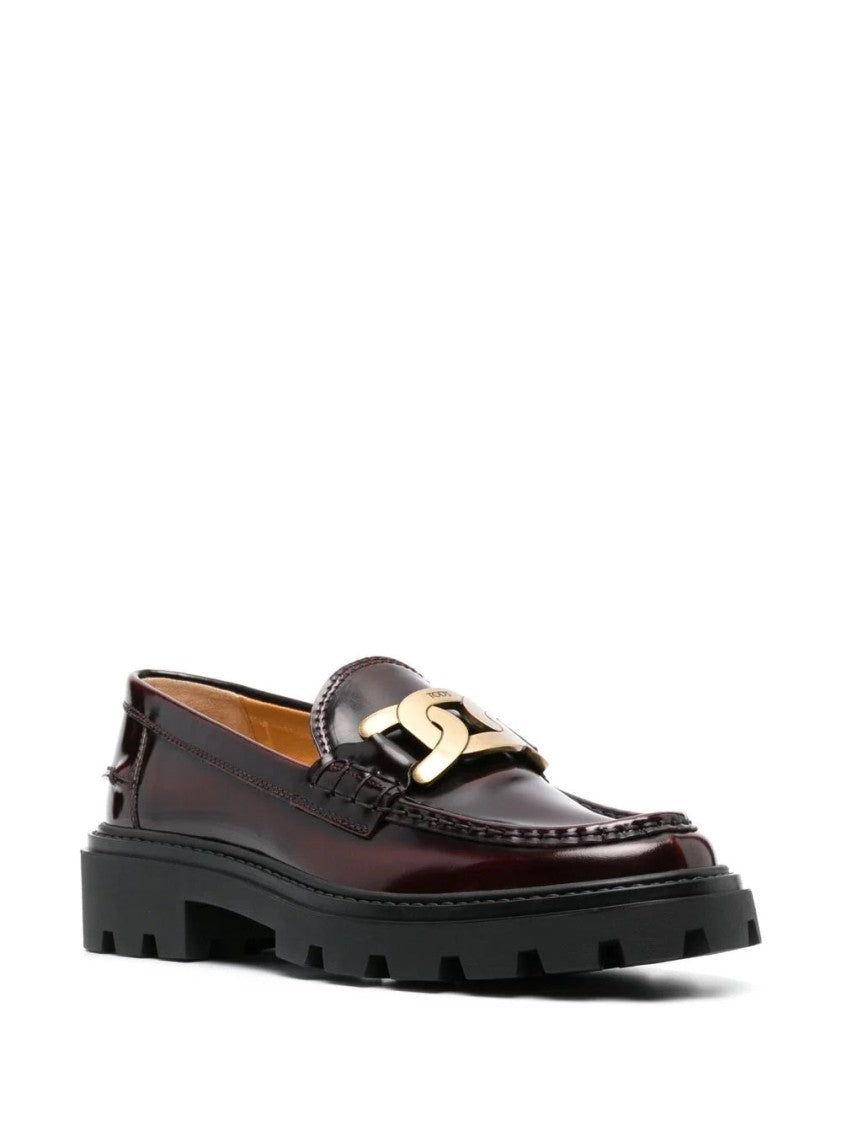Tod's Brown Leather Loafers