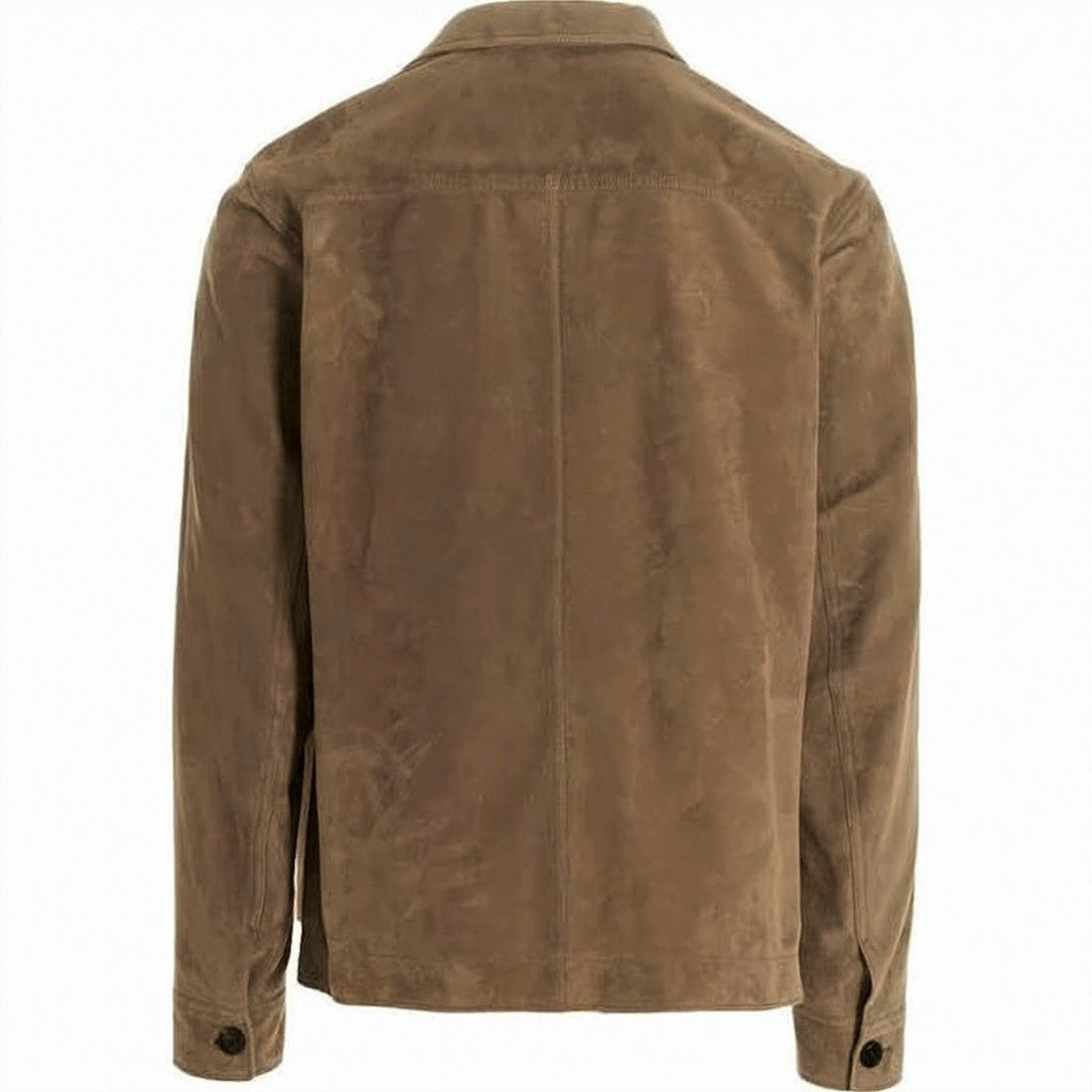 Tom Ford Suede Lambskin Shirt Jacket With Classic Collar
