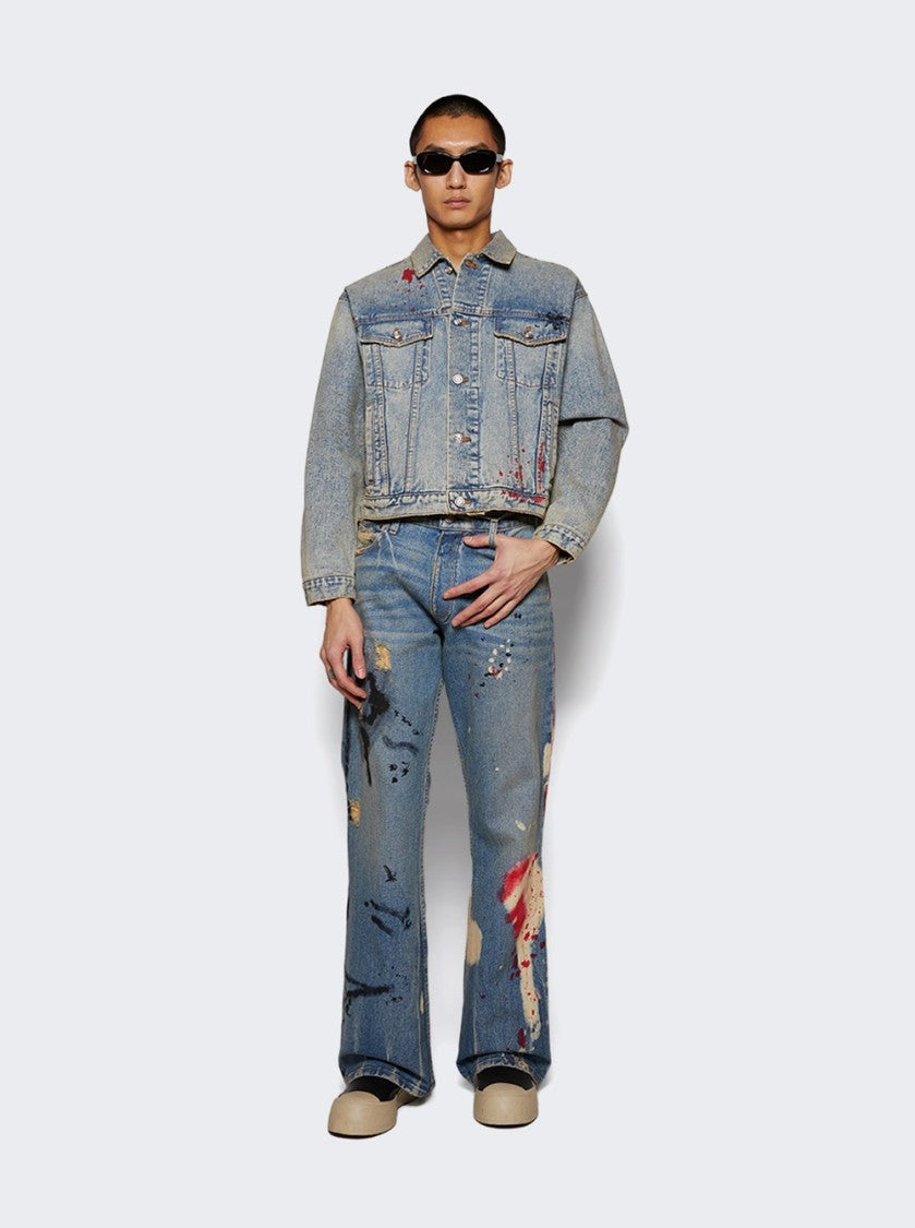 Earthling Vip Oil Change Denim Jacket Light Blue