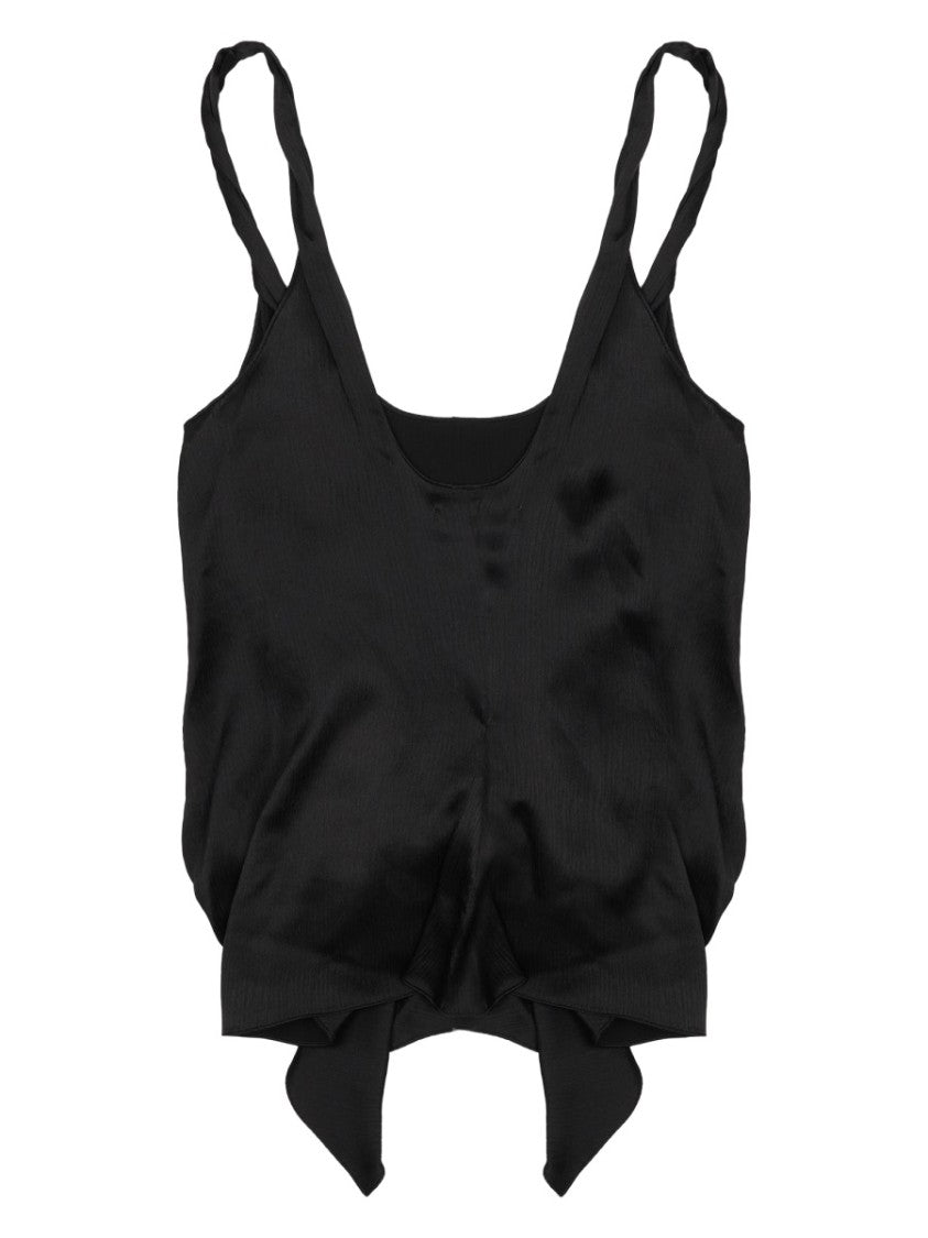 J. W. Anderson Cami Gathered Front Silk Tank Top