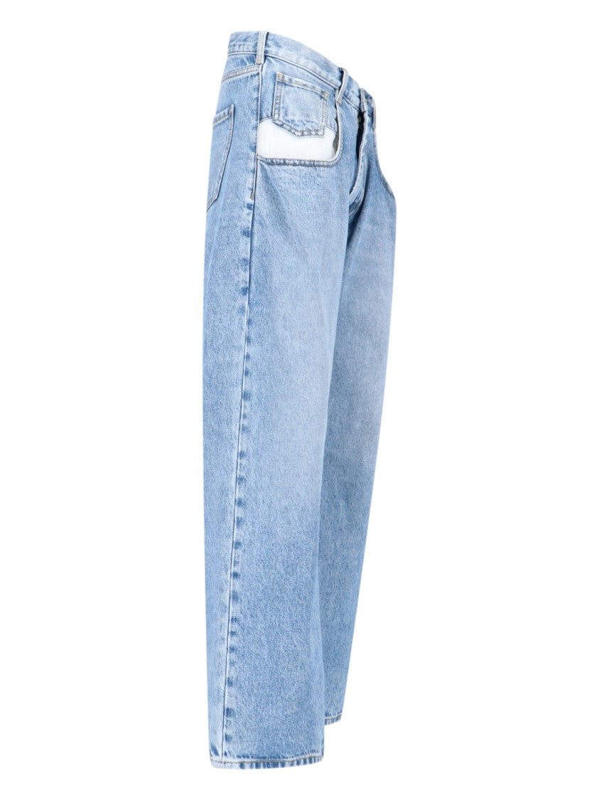 Maison Margiela Four Stitches Straight Jeans – Light Blue