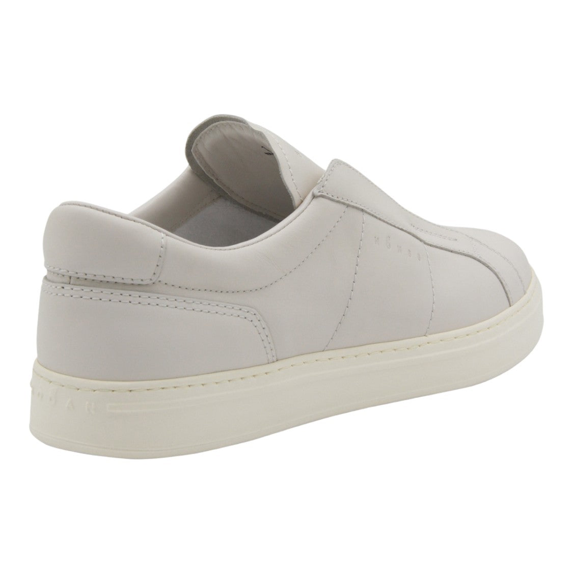 Hogan Smooth Leather Slip-On Sneakers With Textured Sole