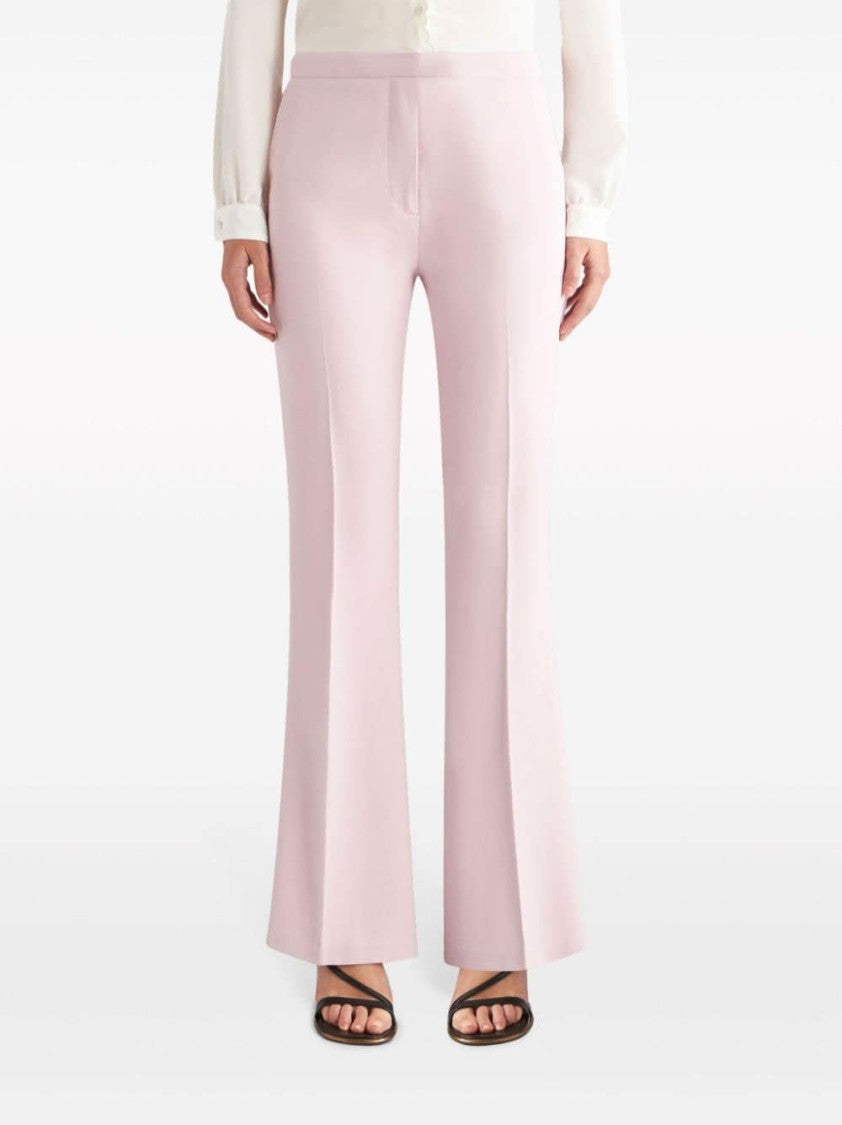 Etro Light Pink Stretch Cady Trousers