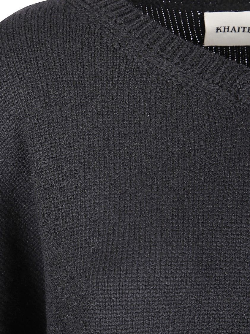 Khaite Wool Cashmere V-Neck Sweater