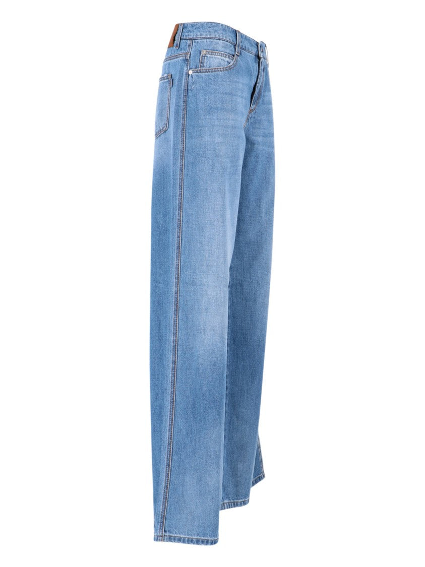 Ermanno Scervino Wide-Leg Jeans – Blue